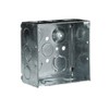 Steel City 52171 1/2&3/4E Pre-Galvanized Steel Square Box with Ground