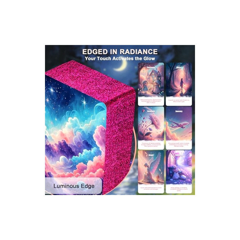 Pink Tarot Oracle Lenormand Cards for Beginner Unique Trinity Divination