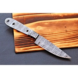 Damascus Custom Made Hand Forged Damascus Steel Blank Blade Chef Steak Knife 2859