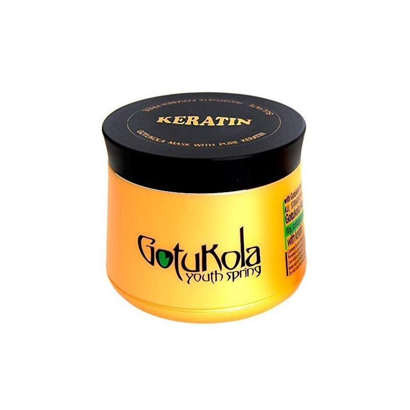 Gotukola Satin Strands Mask for Dry, Color Damaged Hair –