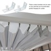 DOITOOL 8Pcs Vertical Blinds L- Shaped Brackets Blinds Curtain Track