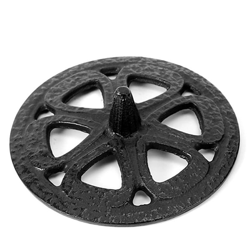 Uadme Cast Iron Incense Burner Long Use Strong Practicality for