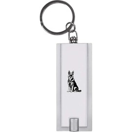 Azeeda 'German Shepherd Sitting' Keyring LED Torch (KT00041075)