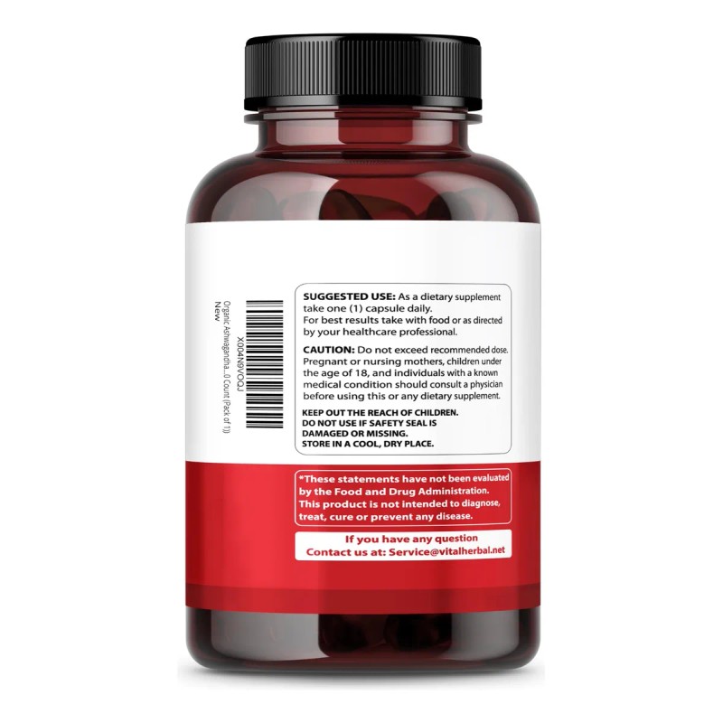 Cápsulas Orgánicas Ashwagandha 7050mg 90 Unidades
