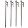Soomloom Forged Pegs/Pegs Set, ALUSH Solid Stakes, 0.4 x 9.8