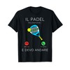 Padel Sta chiamando Divertente Uomo Donna padelista Regalo Maglietta