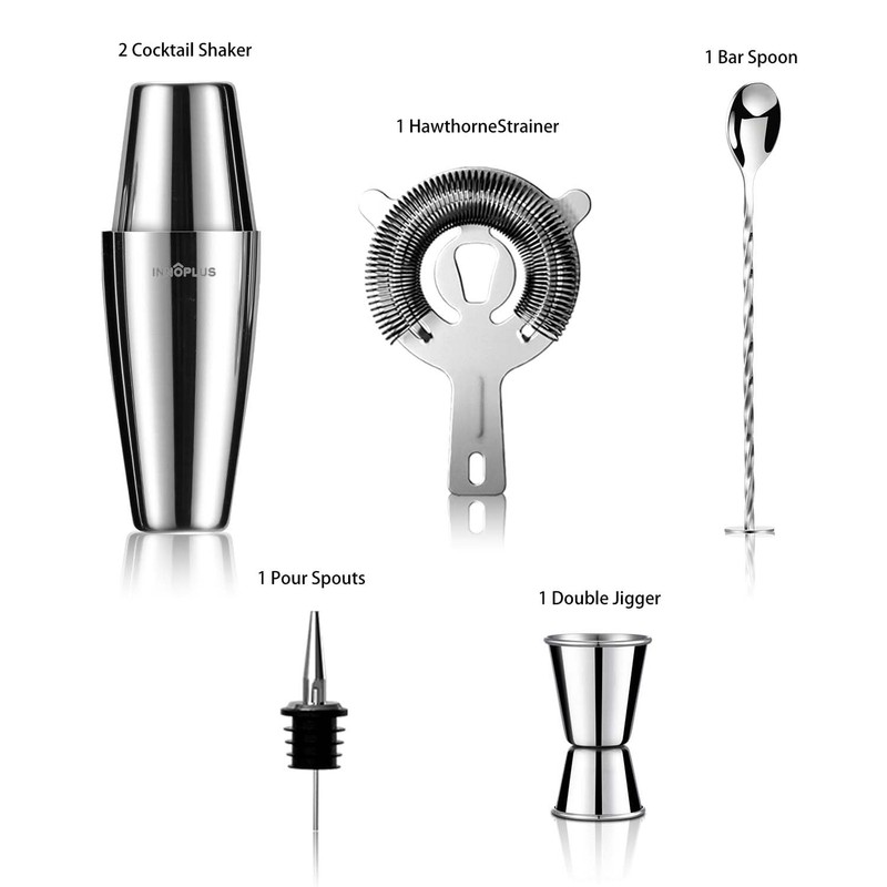 Cocktail Shaker, Cocktail Shakers 800ml, Cocktail Making Set 6 Piece,