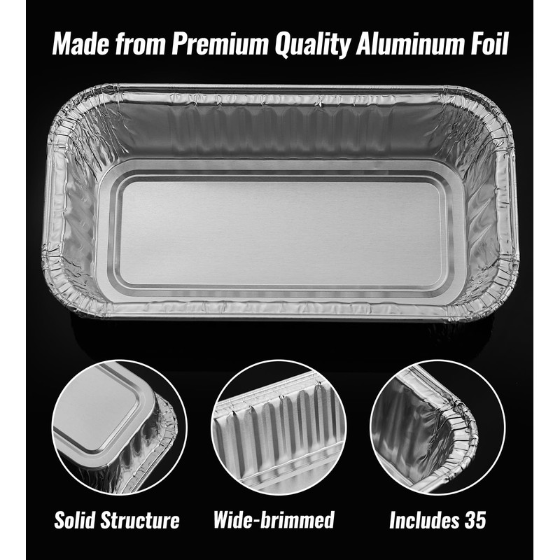 NUPICK 35 Pack Drip Pans for Char-Broil Grills 9328812P06, Grill