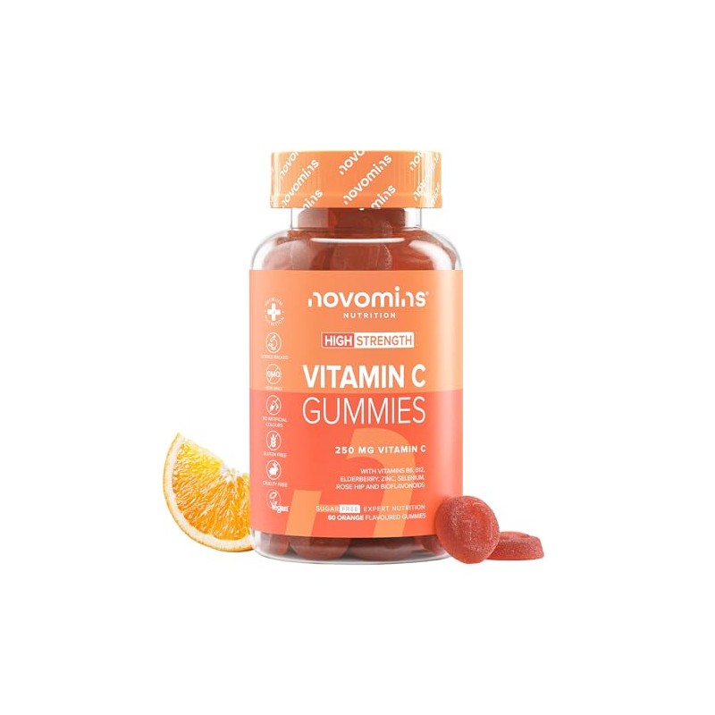 Vitamin C Gummies 250 mg | with Zinc, Bioflavonoids |