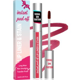 iMethod Lip Stain - Lip Liner Stain, Natural Long Lasting Lip Stain Peel Off, Waterproof Stay On All Day, Transfer-Proof, Highly Pigmented, Instant Peel Off Lip Stain Color, Mauve
