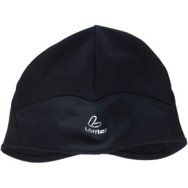 LÖFFLER Unisex Vindstopper flaps Cb M tze, Schwarz, Einheitsgröße EU
