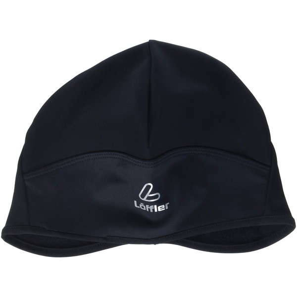 LÖFFLER Unisex Vindstopper flaps Cb M tze, Schwarz, Einheitsgröße EU