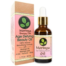Moringa Age Defying Beauty Oil is a 100% Plant Based Formula. Hydrate, Moisture and Soften Your Skin. Rejuvenates and Gives a Natural Glow. Antioxidant and Nutrient Rich. 1.7 fl oz