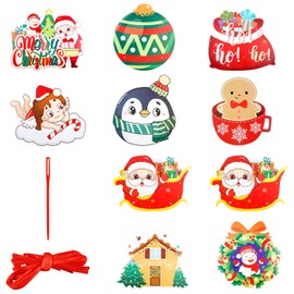 Rumyve Christmas Door Decorations,Outdoor Christmas Porch hanging Decorations,Snowman Pattern for Xmas Party Door Wall Decor(Stlye A)