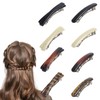 8pcs Hair Barrettes for Women Hair Clips, 2 Styles Tortoiseshell