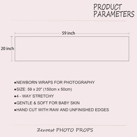 Zeroest Newborn Photography Stretch Wrap Boy Girl Baby Wraps Photography Props Baby Photo Prop Stretch Blanket for Baby (Wine)