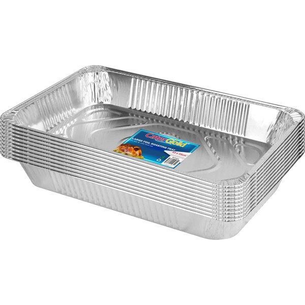 Sterling Ventures Large Rectangle Disposable Aluminium Foil Trays 52 x