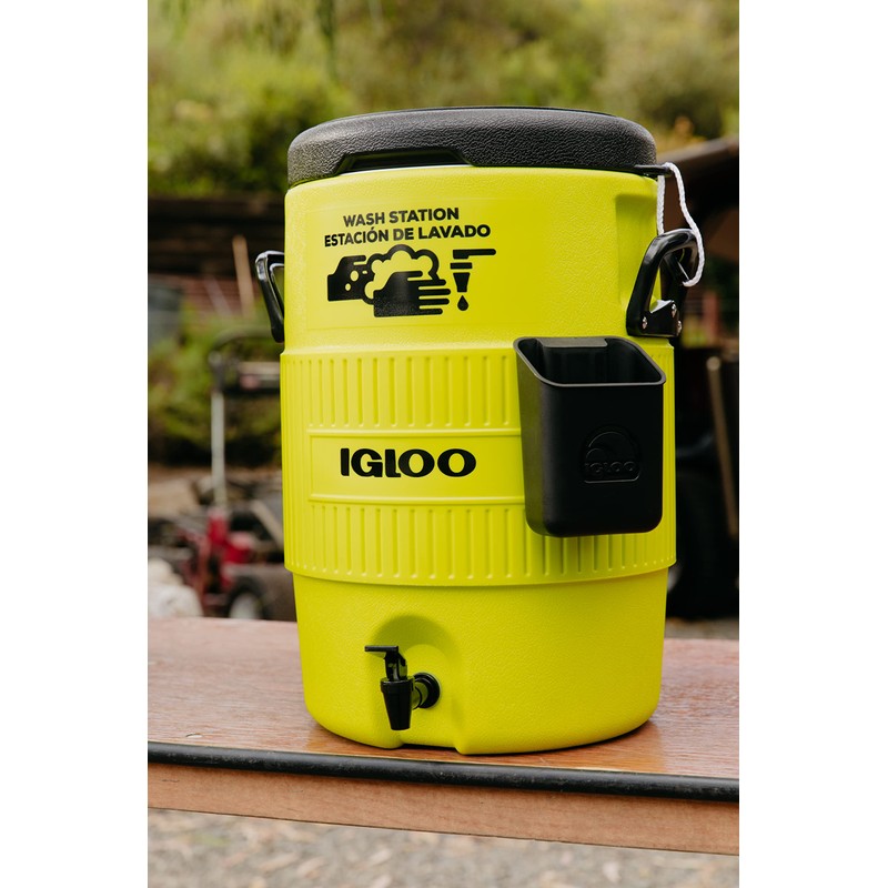 Igloo Hardsided Commerical Acid Green 5-Gallon Seat Top Wash Station