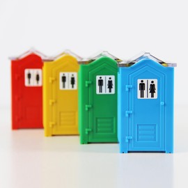 Porta Potty Shot Glasses-Funny Gag Gift for Men Display-Worthy 2.8oz Toilet Shot Glasses White Elephant Gifts for Adults Top Choice for Novelty Hilarious Christmas Secret Santa Stocking Stuffers