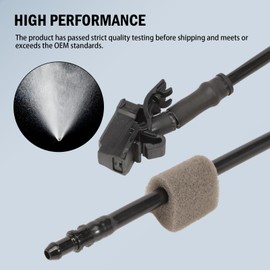 Anlseiod 2PCS Windshield Washer Nozzle Sprayer Compatible for Charger 2017 2018 2019 2020 2021 2022 2023 Windshield Washer Nozzle for Challenger 2015-2023 Replaces# ‎68217041AA