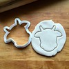 Sweet Prints Inc Cow Face (outline) Cookie Cutter - Dishwasher