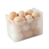 2pcs Egg Container for Refrigerator Stackable Egg Holder Stable Rack