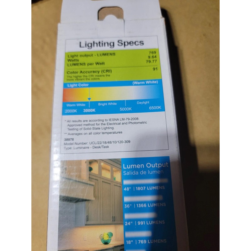 Enbrighten Pro 18 Inch Long LED Direct Wired Dimmable Light