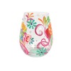 Enesco Lolita Designs Let's Celebrate Hand-Painted Artisan Stemless Wine Glass,