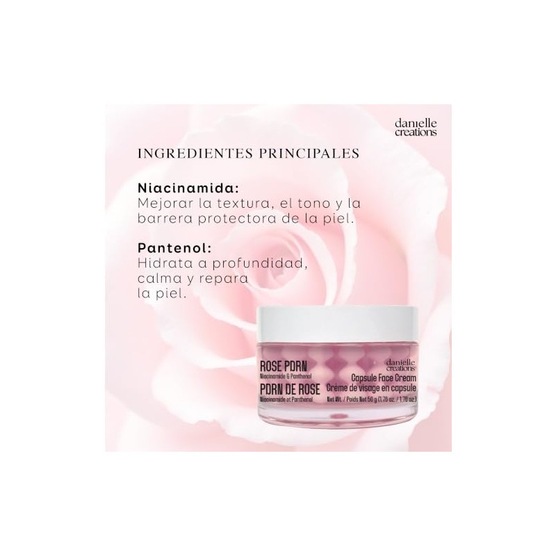 Danielle Creations Rose Vegan PDRN Capsule Crema Facial Reafirmante 50