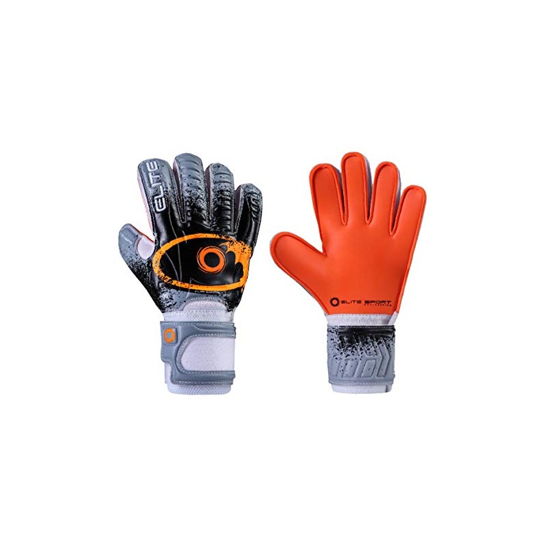 Elite Sports Kids Junior Goalkeeper Gloves with 5 Non-Removable Finger