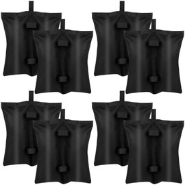 8 Pack Canopy Sand Bags 200 LBS Large Canopy Weight Sand Bags 800D Windproof Heavy-Duty Weighted Sandbag for Tent Instant Outdoor Sun Shelter Canopy Legs(No Sand)