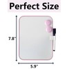 Magnetic Dry Erase Board for School Locker, 6" x 8",