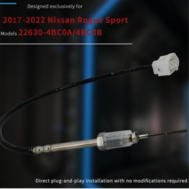 Exhaust Gas Sensors Temperature Compatible with 2017-2022 Nissan Rogue Sport S/SL/SV 2.0L Exhaust Temperature Sensor Replace 22630-4BC0A 22630-4BC0B