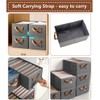 Ruucy 3 Pack Foldable Storage Box, Fabric Boxes with Handles,