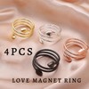 FENQURO Copper Magnetic Rings for Women Men Ultra Strong Magnets