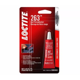 Loctite 2203451 (263) Threadlocker Surface Insensitive Red, 6 ml Tube