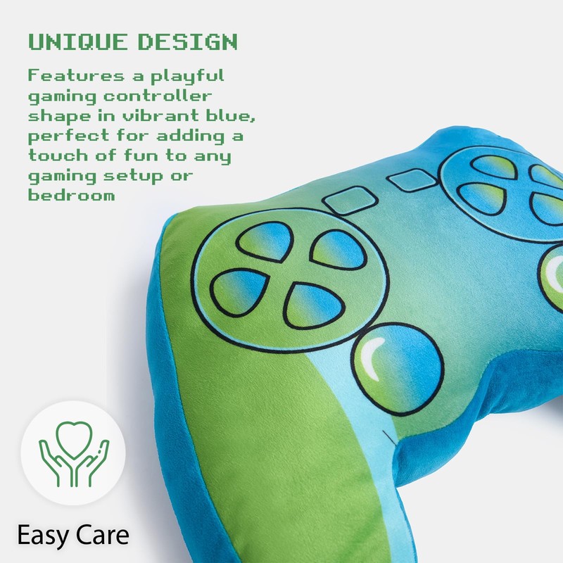 OHS Gaming Pillow Cushion Controller Shaped, Lightweight Durable Soft Plush