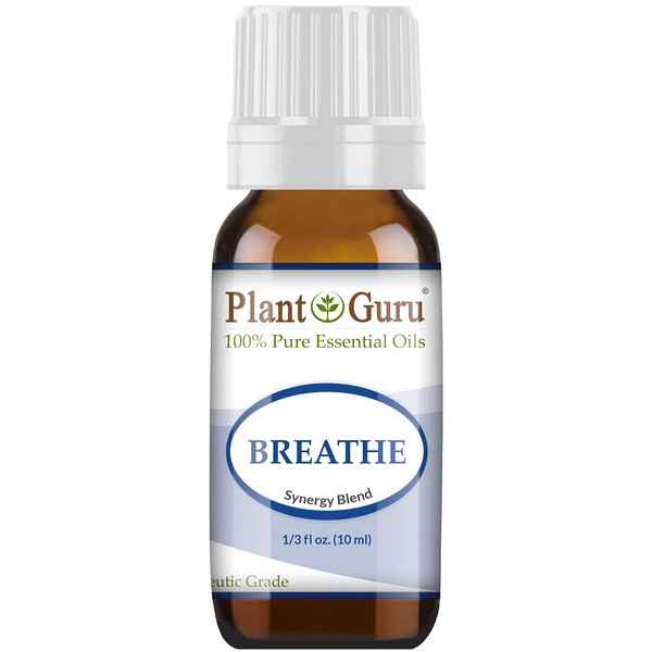 Breathe Essential Oil Blend 10 ml Respiratory Synergy 100% Pure Therapeutic Grade