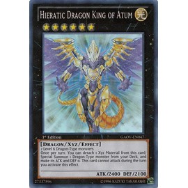 Yu-Gi-Oh! - Hieratic Dragon King of Atum (GAOV-EN047) - Galactic Overlord - Unlimited Edition - Super Rare