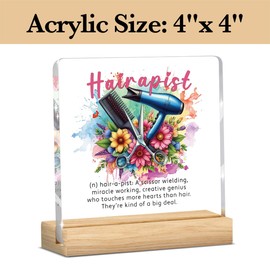 Hairstylist Salon Decor Hairstylist Gift Hairstylist Gifts for Women Gifts for Hairdressers Beautician Gifts for Women Appreciation Gifts for Hairstylist, Funny Cute Humor Office Acrylic Desk Decor