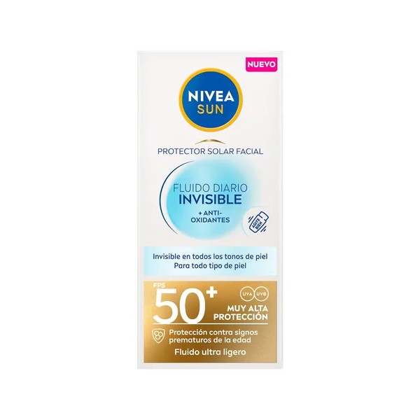 Protector solar NIVEA SUN Fluido Diario Invisible 40 ml