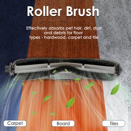 (30 Stück) T20+ Ersatzteile kompatibel mit dem Airrobo T20+ Saugroboter, 2 Bürstenrollen, 8 Seitenbürsten, 7 Staubbeutel, 7 HEPA-Filter, 6 Wischpads, Zubehörset