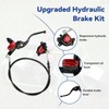 SHIQINHA Mini Bike Hydraulic Brake Kit and Throttle Assembly Compatible