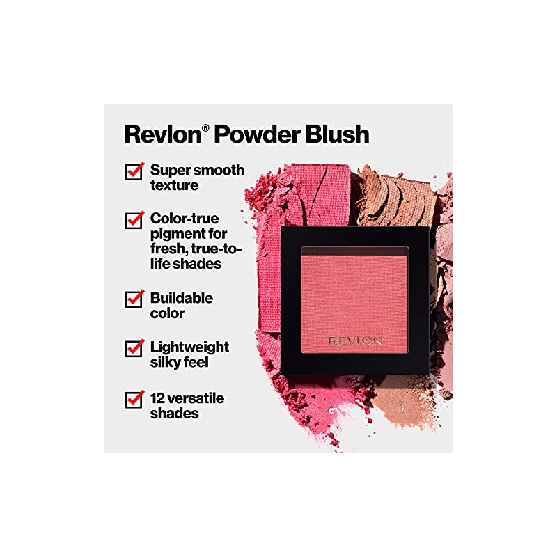 Rubor Compacto Revlon Powder Blush tono Rose Bomb