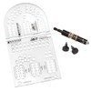 Small Cribbage Board Templates (2 Players, Curved Track) – Thick