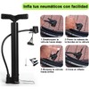 Bomba de Aire Bicicleta 3 en 1 Foot Pump, 130PSI
