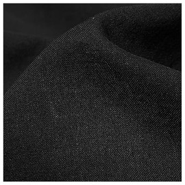 FabricLA Black Cotton Fabric by The Yard | 60” inches Wide Lining Fabric | 1 Yard Cotton Fabric | 75 GSM Thin Lightweight 100% Cotton Lawn Fabric by The Yard