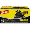 Glad Trash Bags, Large Quick-Tie Garbage Bags - Extra Strong