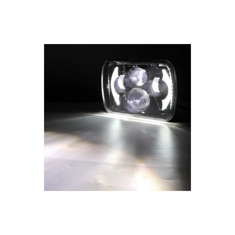 Unbranded DOT Approved Pair 200W 5x7" 7x6 LED Headlights for