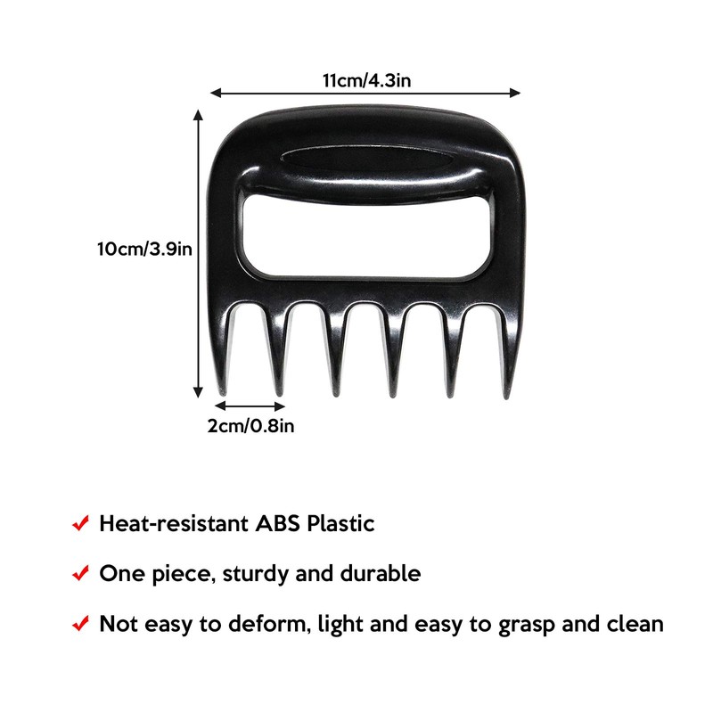ValueHall Meat Claws Pack of 2 Bear Claws Pulled Pork